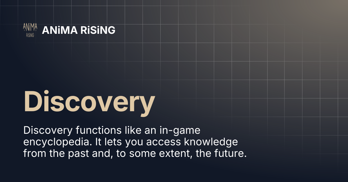 Discovery | ANiMA RiSiNG
